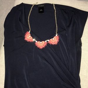 Coral and gold necklace